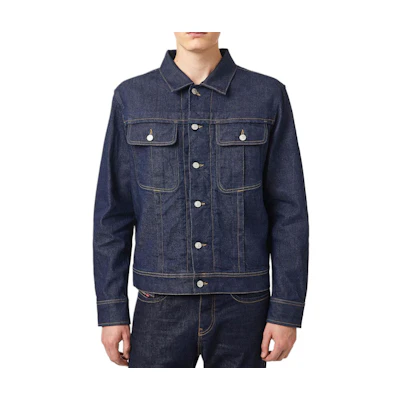 Diesel Blue Button-Up Multi-Pocket Denim Jacket Long Sleeve Outerwear A0350609B28