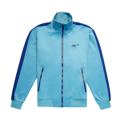 Diesel Blue Embroidered Letter Color-Block Trim Jacket A027270GRAT-89EA