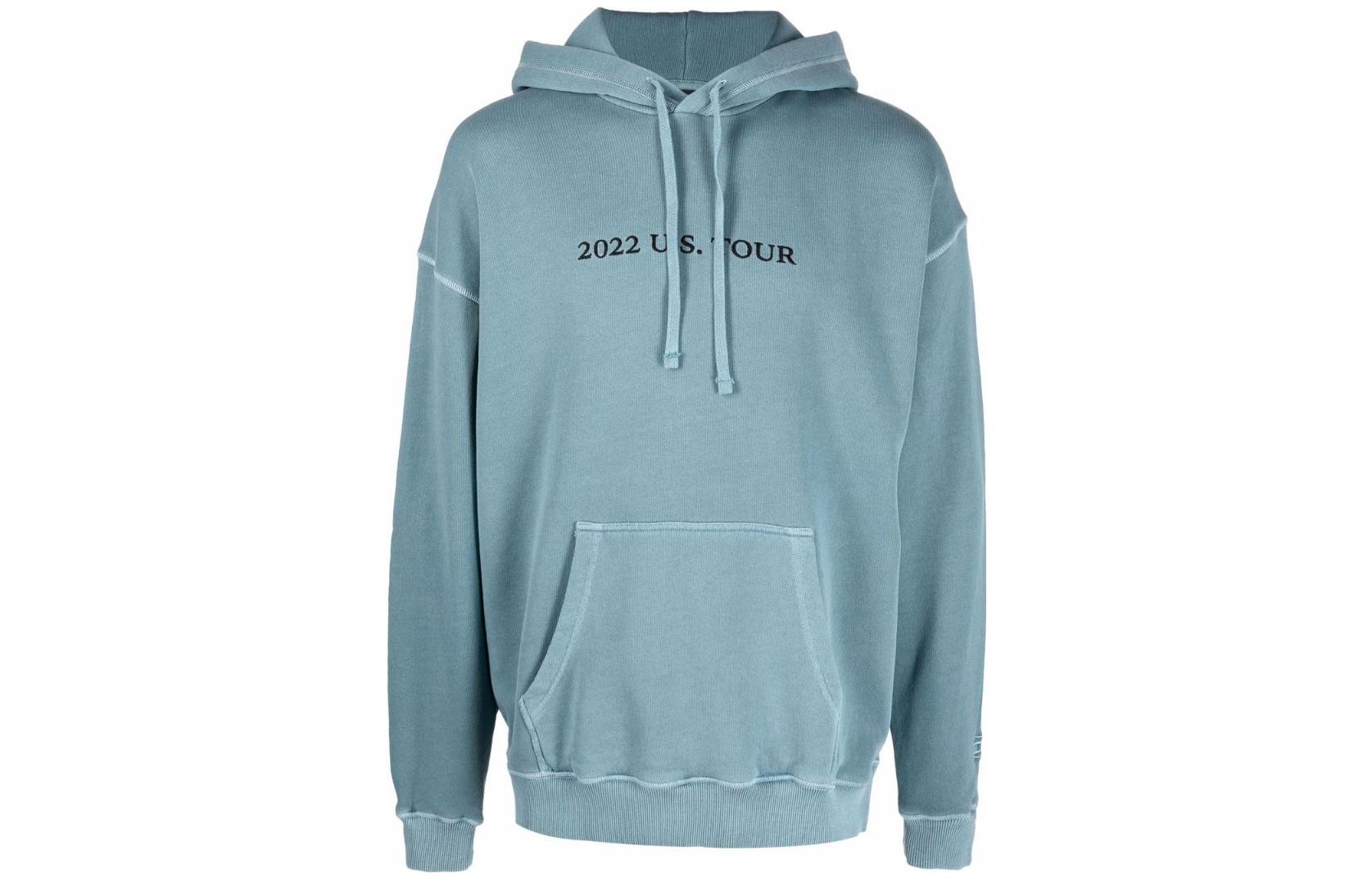 Diesel Blue Hooded Slogan Sweatshirt A037970TDAJ99K