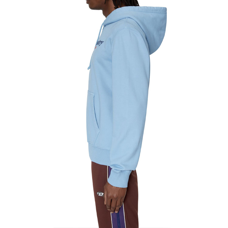 Shop 柴油藍色寬鬆連帽長袖衛衣 A03744-0AJIH-8DH