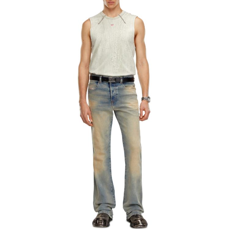 Lookbook DIESEL 1998 D-Buck复古洗水蓝色喇叭牛仔裤 A1221809H78-3201