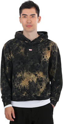 Diesel 棕黑色漸層紋染連帽衫 A132990AJBZ-9XXA 1