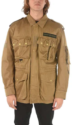 Diesel Brown Long-Sleeve Zip Jacket with Solid Design and Utility Pockets A026780BEAY79R Order Diesel Brown Long-Sleeve Zip Jacket with Solid Design and Utility Pockets A026780BEAY79R