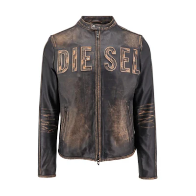 Diesel Brown Zip-Up Long-Sleeve Jacket A142690KKAC-7DD