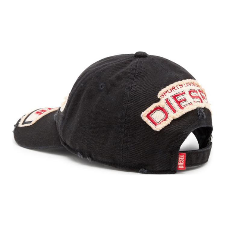 Shop Topi Baseball Katun Distressed DIESEL C-Braff Warna Hitam A151030QKAA