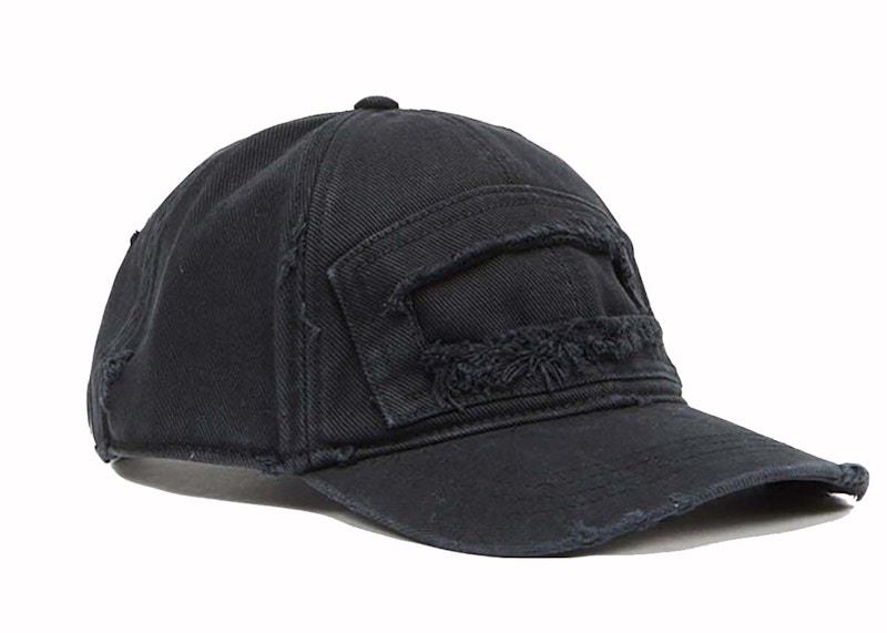 Diesel C-Thurs Baseball Cap with Cut-Out Patch Black