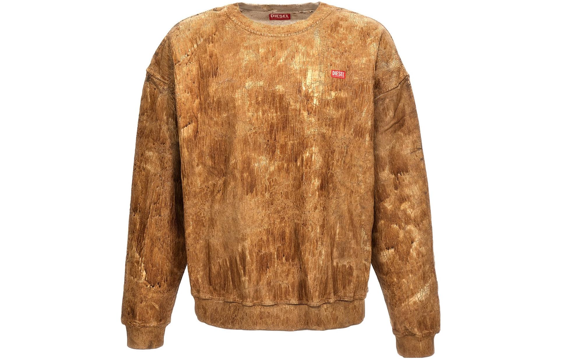 Diesel Casual Crewneck Pullover Sweatshirt Brown A124880SIAQ5EDA