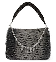 Diesel Charm-D Shoulder Bag L Black Diesel Charm-D Shoulder Bag L Black