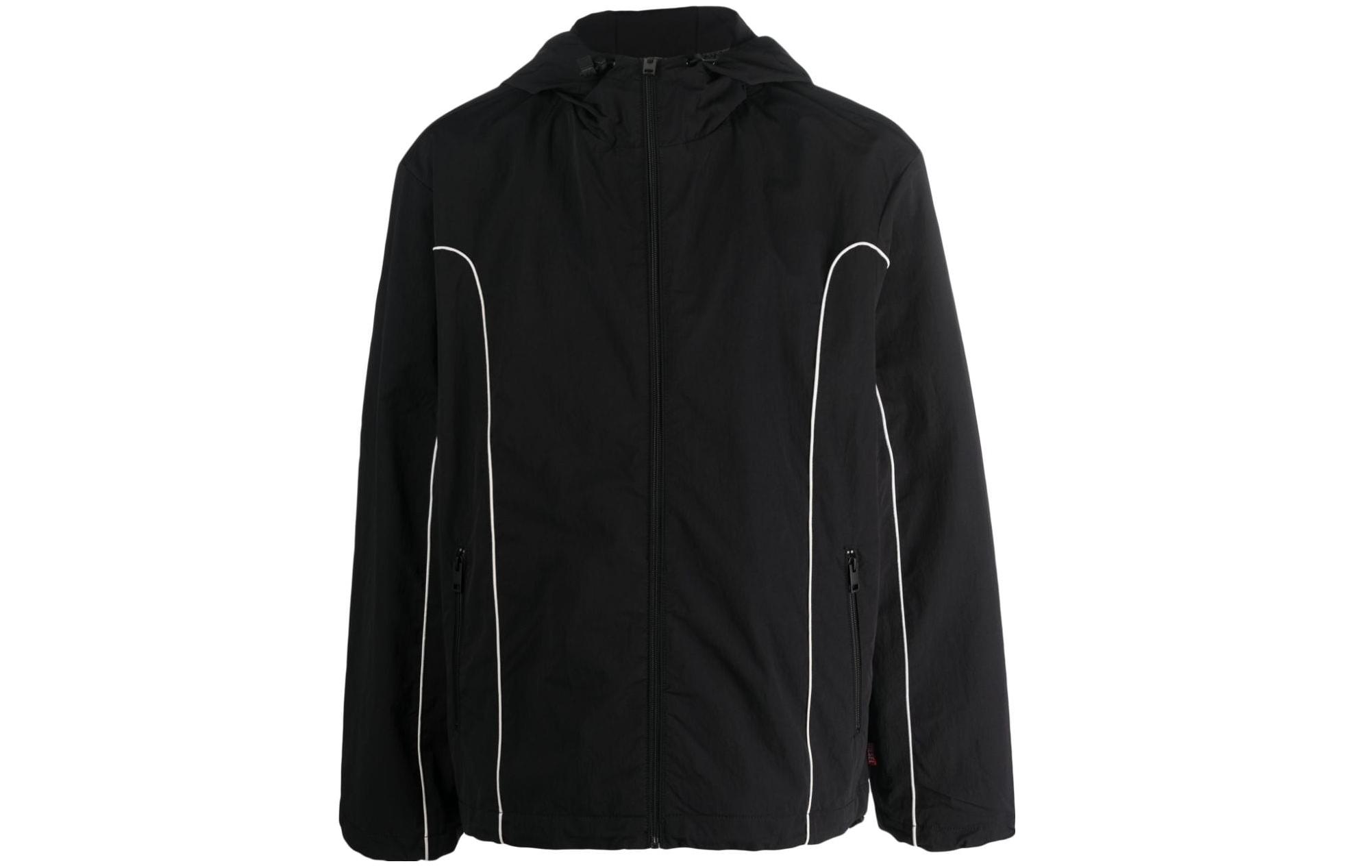 Diesel Coated Zipper Hoodie Jacket - Black A106740KJAE