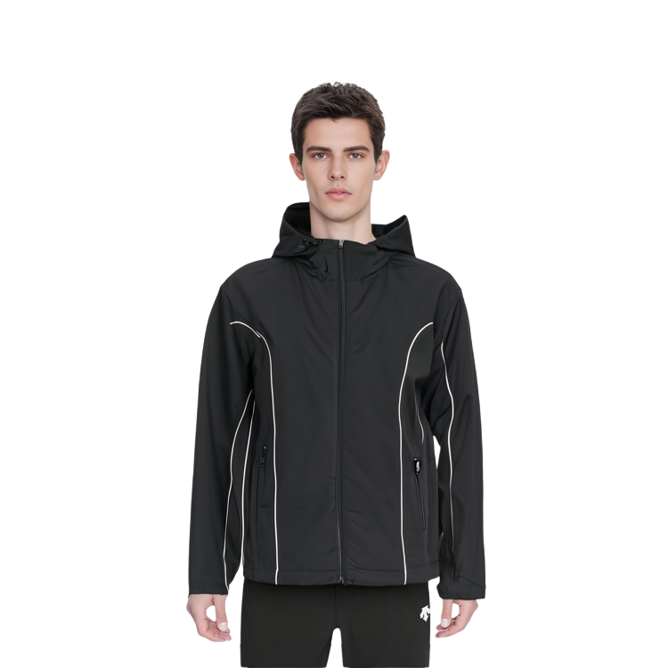 Details for Diesel Coated Zipper Hoodie Jacket - Black A106740KJAE