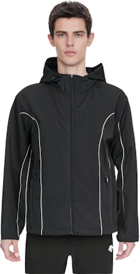 Diesel Coated Zipper Hoodie Jacket - Black A106740KJAE Details for Diesel Coated Zipper Hoodie Jacket - Black A106740KJAE