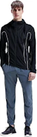 Cheap Hoodie Jaket Diesel Coated dengan Zipper - Hitam A106740KJAE