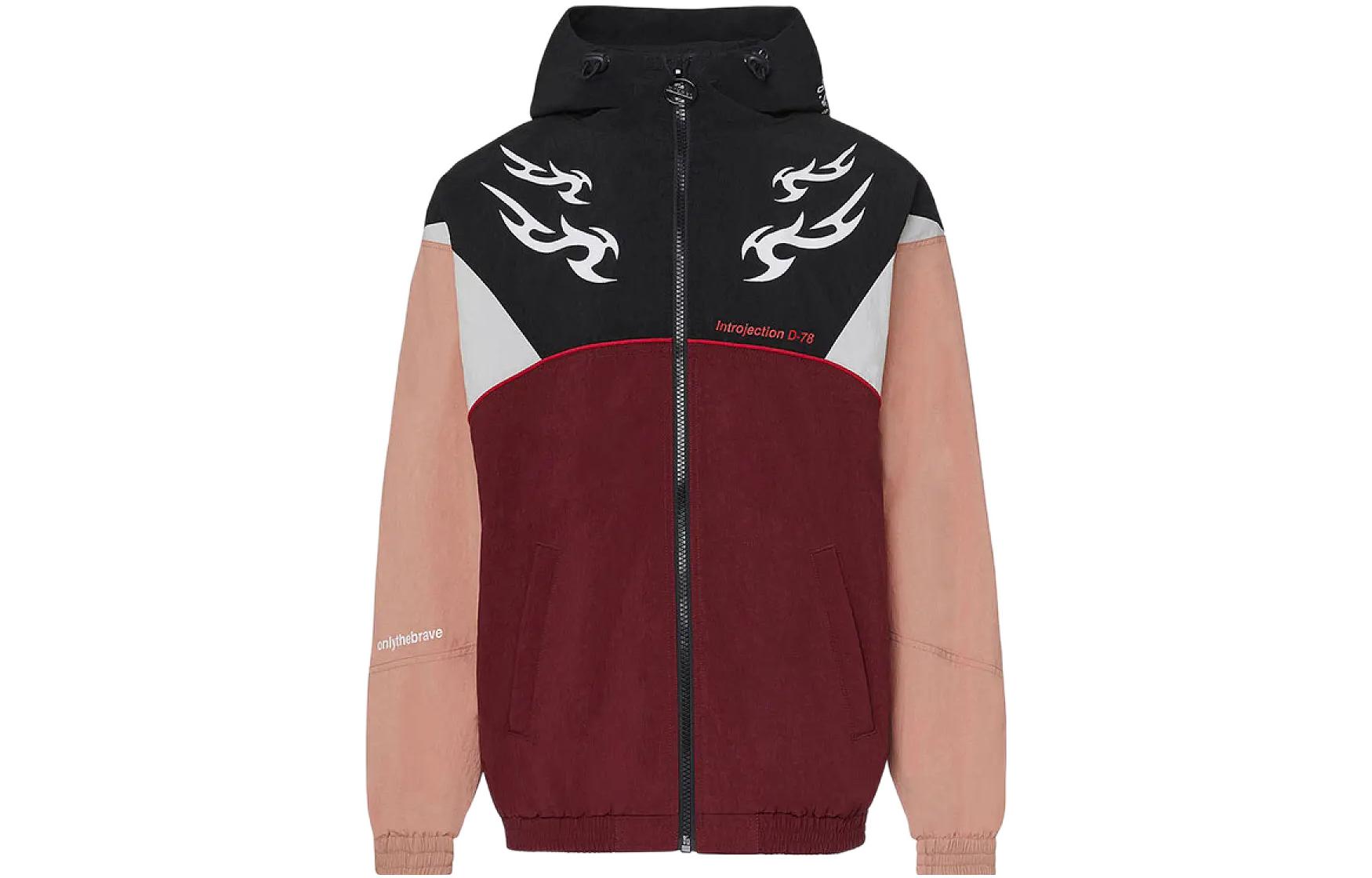 Diesel Colorblock Letter Print Zip Hoodie Jacket Long Sleeve A001020HAWR9XX