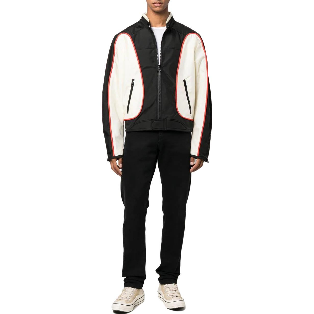 Lookbook DIESEL Jaket Lelaki Berpoket Berwarna Pelbagai Kolar Tinggi Lengan Panjang. A061320PDAI-9XX