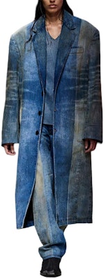 DIESEL D-MACS Colorblock Distressed Straight Fit Jeans Men Blue A1681709L0401 Details for DIESEL D-MACS Colorblock Distressed Straight Fit Jeans Men Blue A1681709L0401