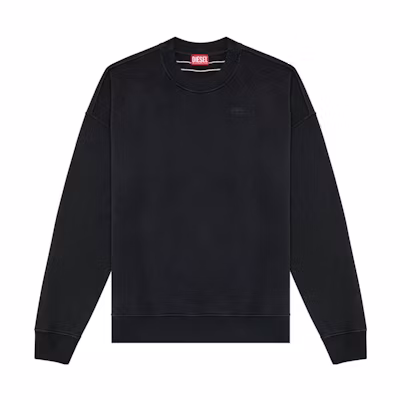 Diesel Distressed Loose-Fit Crewneck Sweatshirt - Black A098930CMAF-9XX