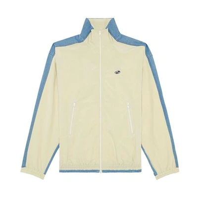Diesel Early Autumn Series Color Block Patchwork Beige Jacket Men A104320WFAM-1AB