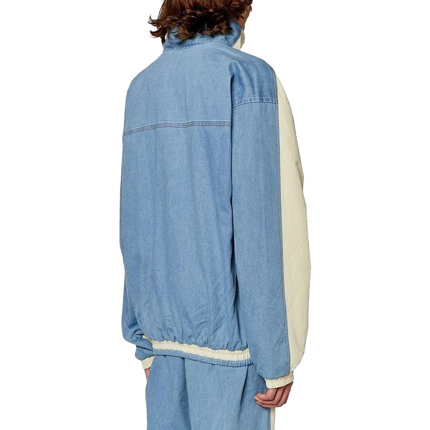 Shop Diesel 早秋系列拼接米色外套 男款 A104320WFAM-1AB