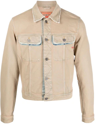 Jaket Denim Diesel Bordir Logo Unisex Coklat Muda A0352609F24 Buy Jaket Denim Diesel Bordir Logo Unisex Coklat Muda A0352609F24