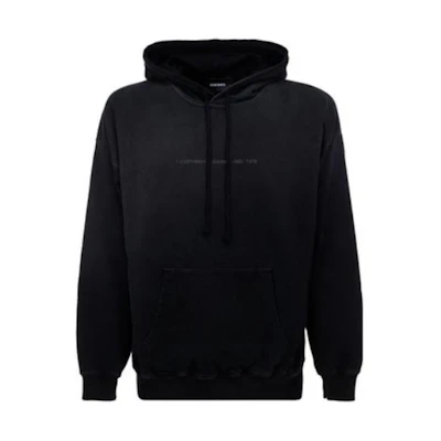 Diesel Faded Logo Hoodie Black Long Sleeve - Fall Collection A018730CBAM9XX