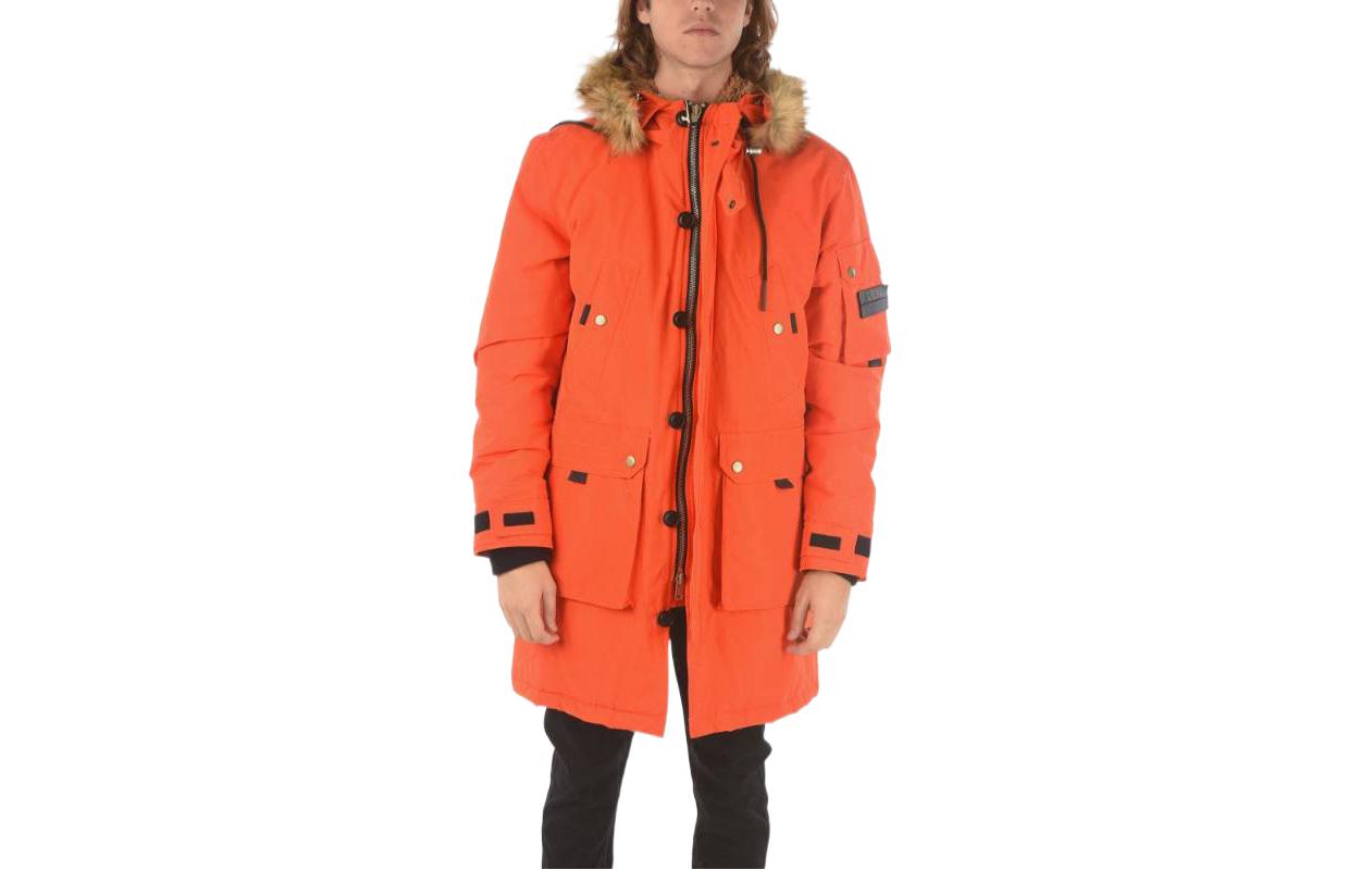 Diesel Faux Fur Trim Hooded Jacket A029940IDAP3BI