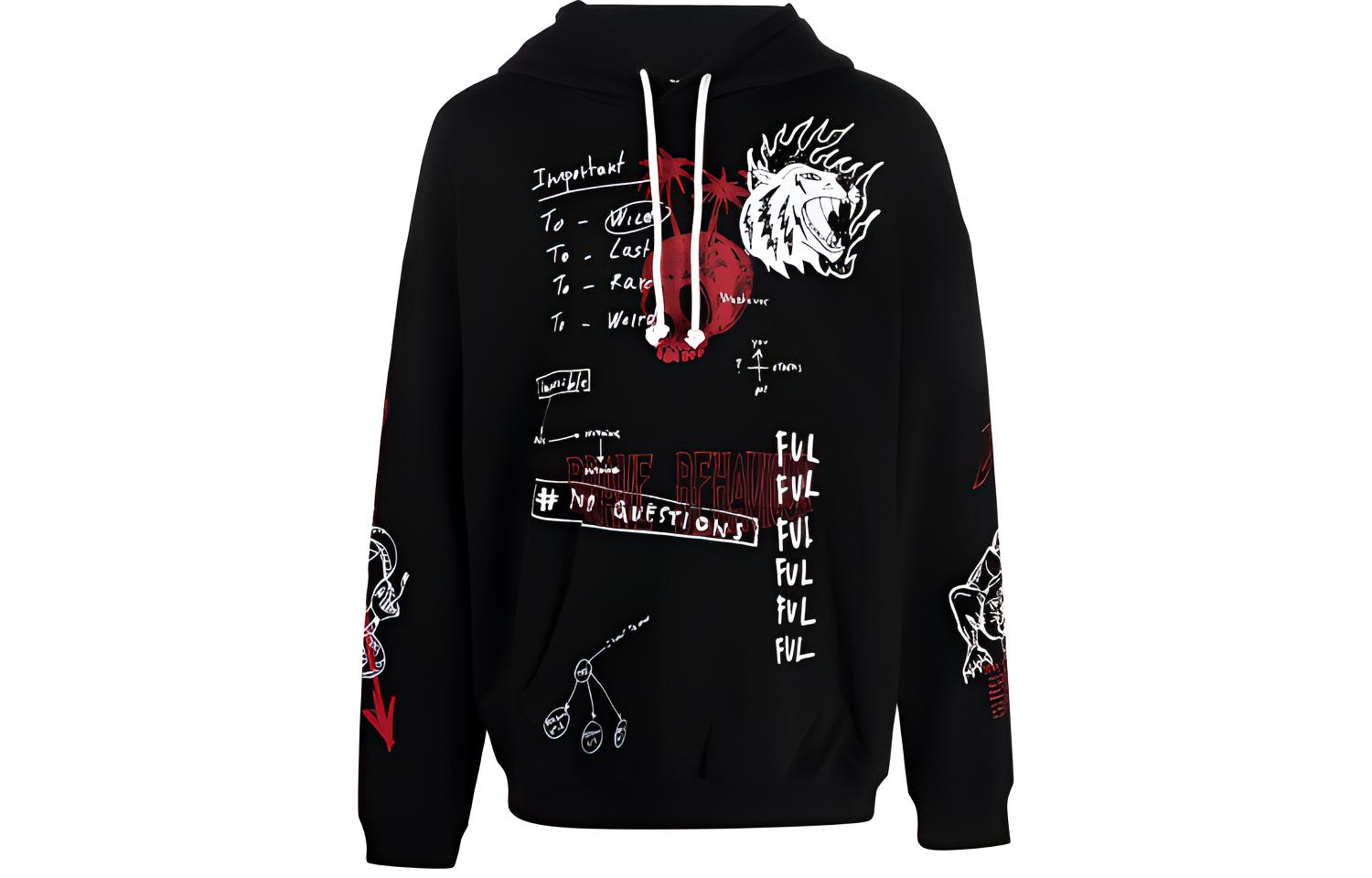 Diesel Floral Casual Pullover Sweatshirt Black A030060GAZH9XX