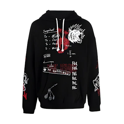 Diesel Floral Casual Pullover Sweatshirt Black A030060GAZH9XX