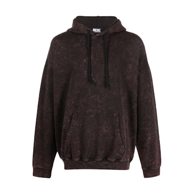 Diesel FW21 Brown Marble Pattern Pullover Hoodie A032330GCAD-3AQ