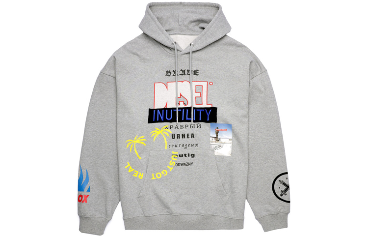 Diesel FW21 Pattern Printed Hoodie Men’s Gray A030090EEAB9CB