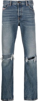 DIESEL FW22 1995 直筒破洞牛仔褲 男款 藍色 A0356809E0201 Buy DIESEL FW22 1995 直筒破洞牛仔褲 男款 藍色 A0356809E0201