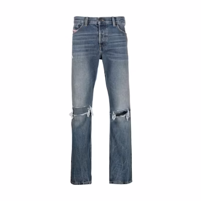 DIESEL FW22 1995 Straight-Leg Distressed Jeans Men’s Blue. A0356809E0201