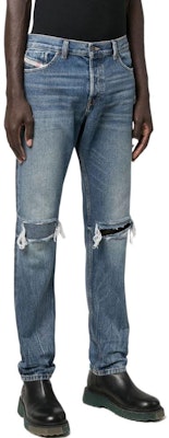 DIESEL FW22 1995 直筒破洞牛仔褲 男款 藍色 A0356809E0201 Purchase DIESEL FW22 1995 直筒破洞牛仔褲 男款 藍色 A0356809E0201
