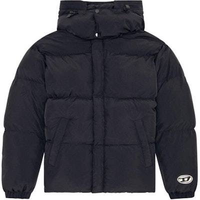 DIESEL FW22 Jaket Puff Lengan Panjang Hitam Hooded Down. A064230BFAQ9XX Buy DIESEL FW22 Jaket Puff Lengan Panjang Hitam Hooded Down. A064230BFAQ9XX