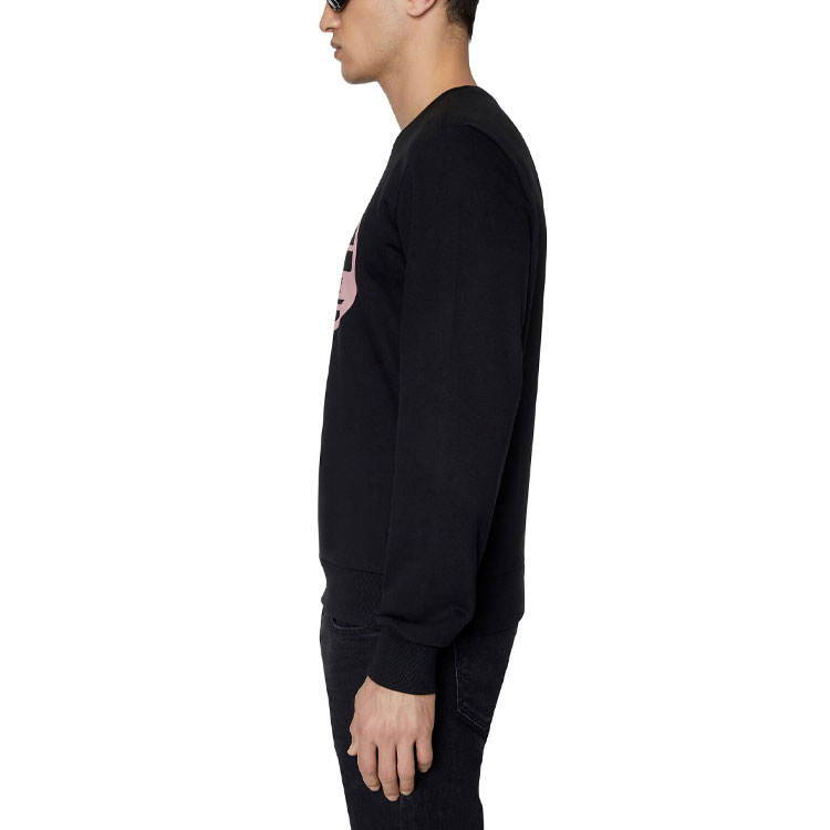 Purchase DIESEL FW22  Black Logo Graphic Long-Sleeve Sweatshirt A064940HAYT-BK
