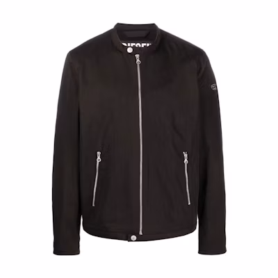 DIESEL FW22 Black Long Sleeve Jacket with Solid Logo Design. A062520IGAA9XX