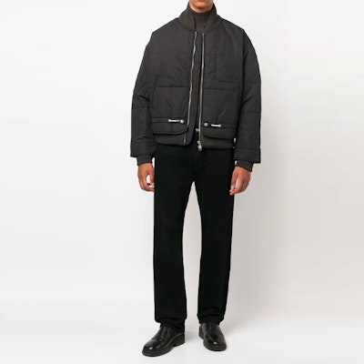 DIESEL FW22 Black Solid Color Zip-Up Jacket Long Sleeve A061510AHAA9XX Lookbook DIESEL FW22 Black Solid Color Zip-Up Jacket Long Sleeve A061510AHAA9XX