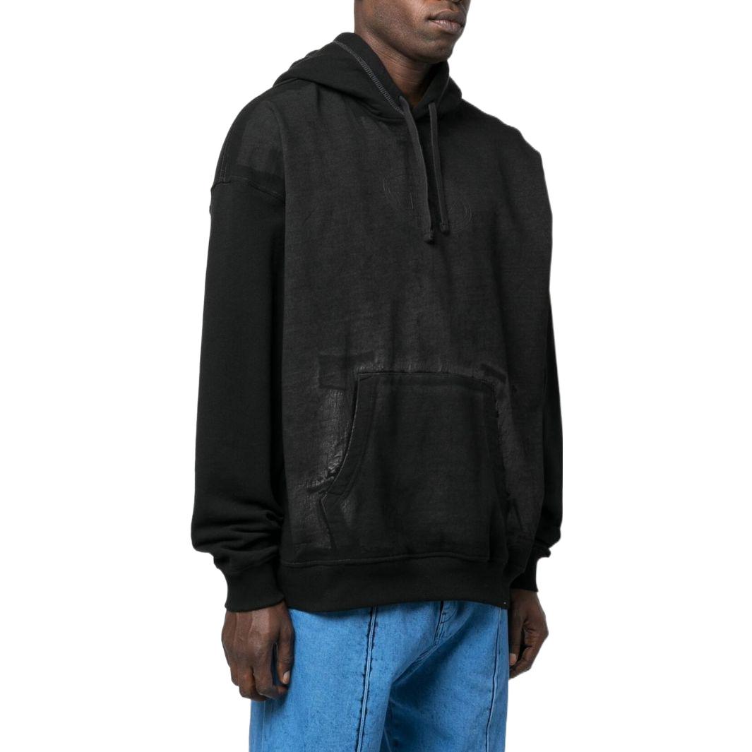 DIESEL FW22  Black Solid Logo Hoodie Long Sleeve Sweatshirt A063860DFAF9XX 圖 4