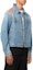 Purchase DIESEL FW22 Blue Denim Jacket with Side Stripes. A069310EIAW01