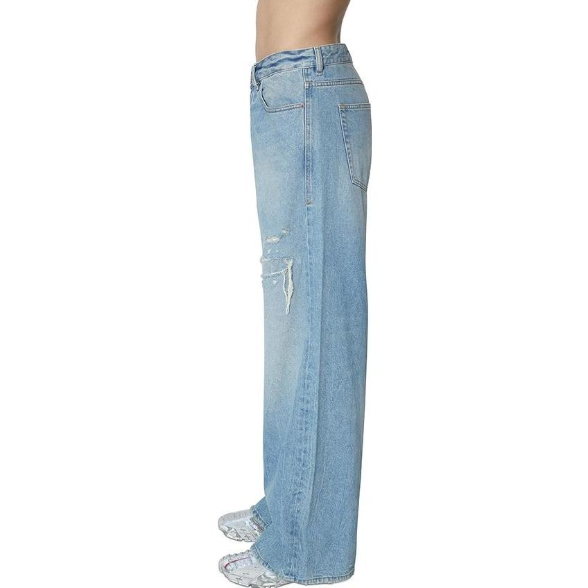 DIESEL FW22  Blue Flared Wide-Leg Jeans Casual Style A0637109E2501 圖 6