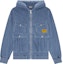 Order DIESEL FW22 藍色多口袋連帽拉鍊飛行夾克。 A063190LCAL8AR
