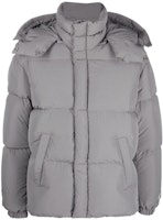 DIESEL FW22 Gray Hooded Down Jacket A062870AEAI98B DIESEL FW22 Gray Hooded Down Jacket A062870AEAI98B
