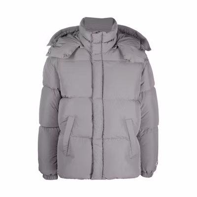 DIESEL FW22 Gray Hooded Down Jacket A062870AEAI98B