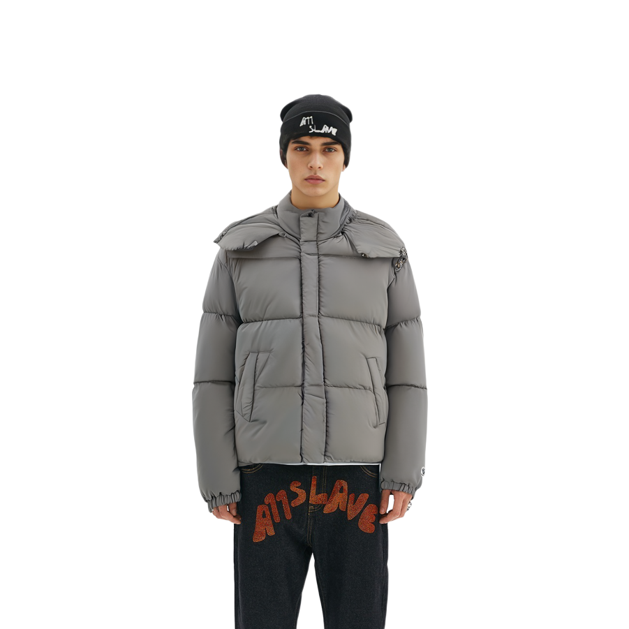 Details for DIESEL FW22 Chaqueta Acolchada con Capucha Gris. A062870AEAI98B