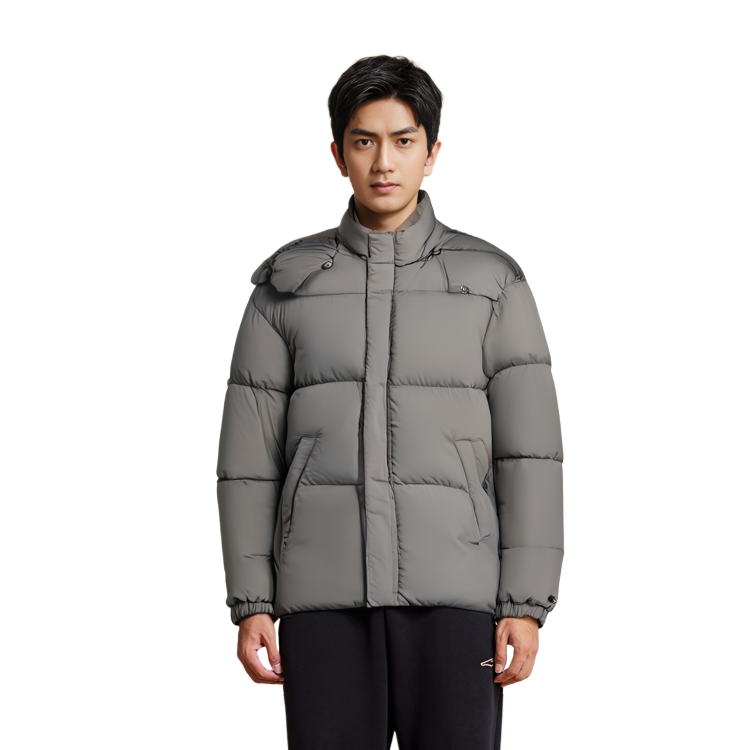 Cheap DIESEL FW22 Chaqueta Acolchada con Capucha Gris. A062870AEAI98B