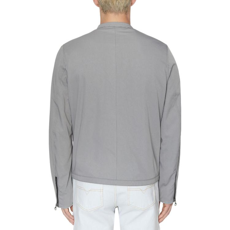 Purchase DIESEL FW22 Jaket Lengan Panjang Kelabu Patch Logo A062520IGAA-98B