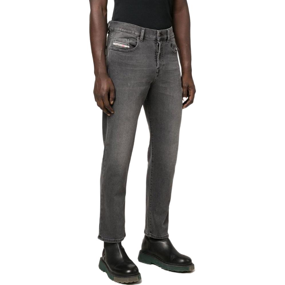 DIESEL FW22  Gray Straight-Leg Button Denim Jeans. A0515709D4902 圖 5