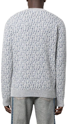 DIESEL FW22 Logo Jacquard Knit Sweater Grey A082360PEAK81E Shop DIESEL FW22 Logo Jacquard Knit Sweater Grey A082360PEAK81E