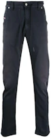 DIESEL FW22 Low-Rise Slim Fit Black Jeans with Lace-Up Design A000880670M8IE DIESEL FW22 Low-Rise Slim Fit Black Jeans with Lace-Up Design A000880670M8IE