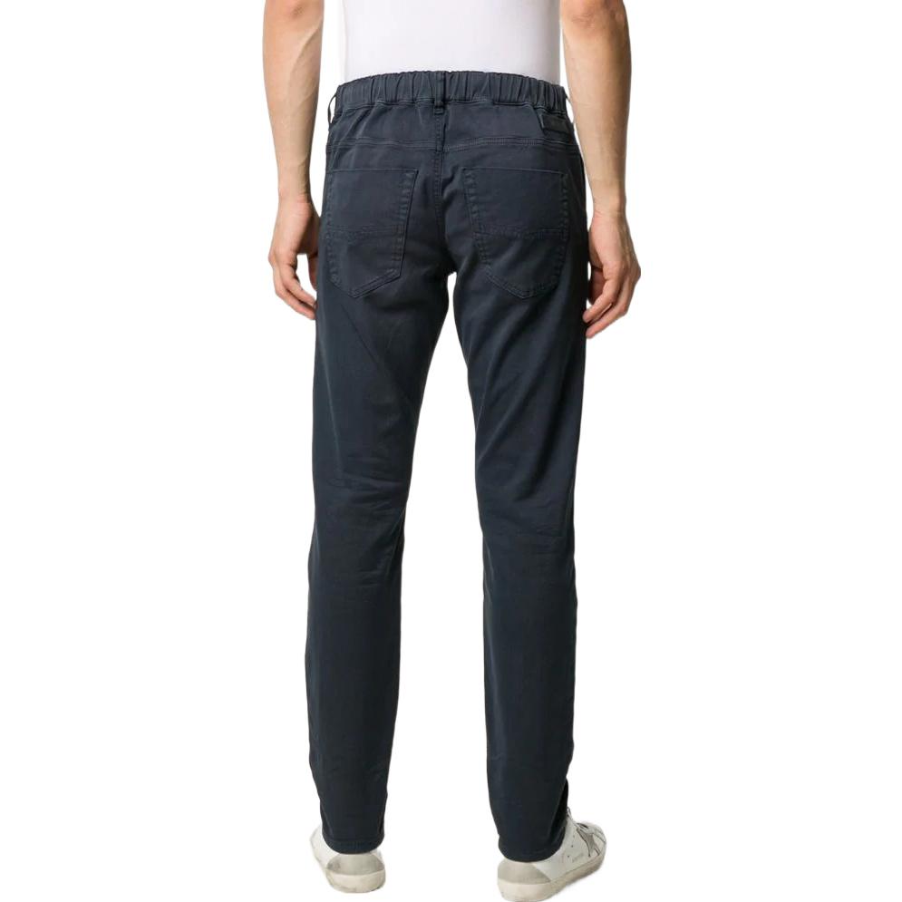 DIESEL FW22  Low-Rise Slim Fit Black Jeans with Lace-Up Design A000880670M8IE 圖 4