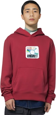 ディーゼル FW22 レッドロゴプリントパーカー. A068080JFAV44Q 2